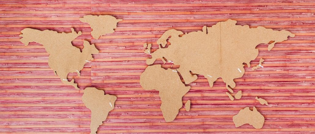 world map wall decor